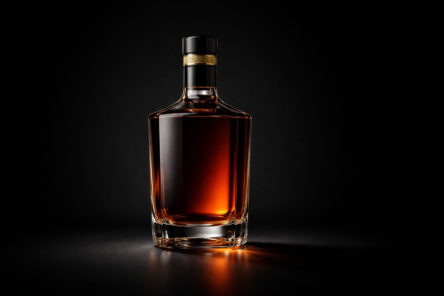Rebellion Rum bottle on dark premium surface